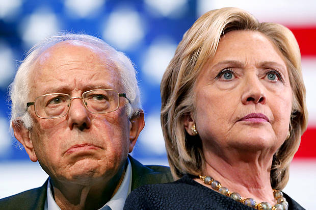 Bernie Sanders x Hillary Clinton  (Foto: Bernie Sanders x Hillary Clinton )