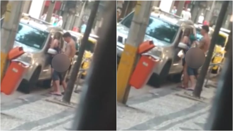 sexo em avenida na Zona Sul do Rio