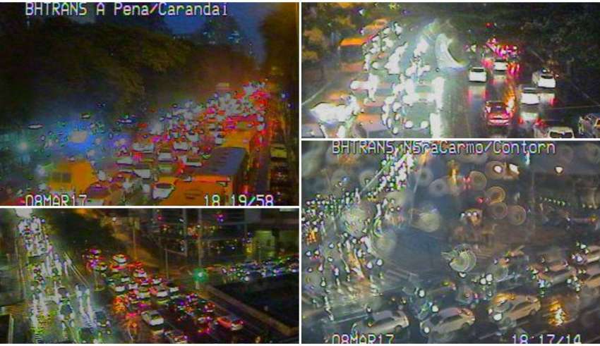 congestionamento chuva bh