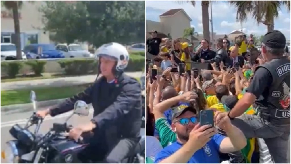 Motociata de Bolsonaro em Orlando nos EUA divide opiniões nas redes