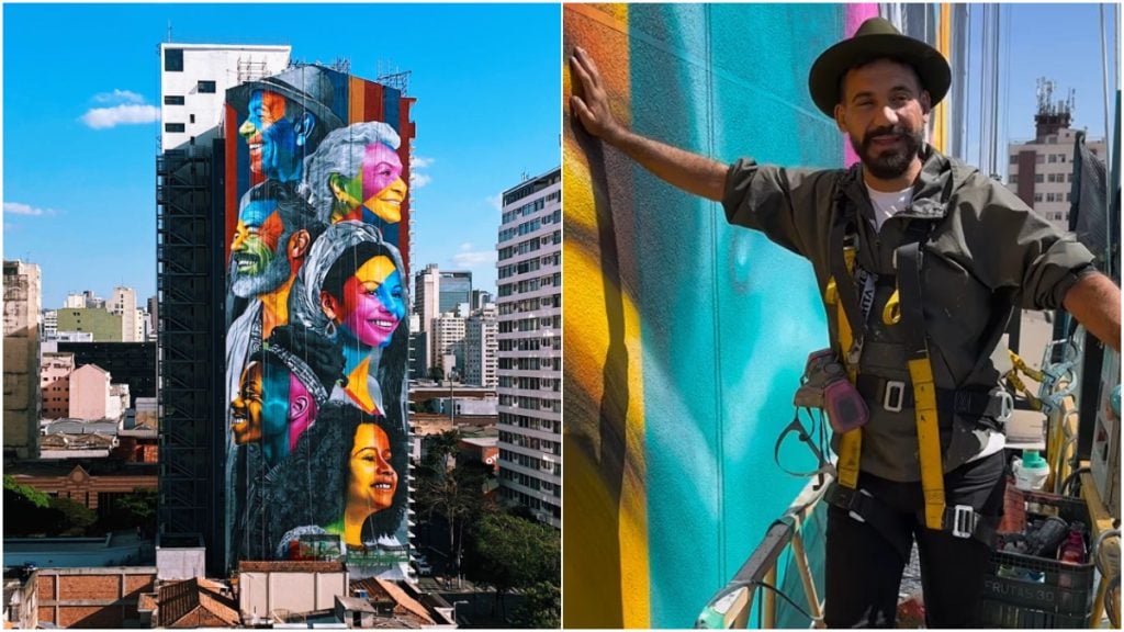 Eduardo Kobra Inaugura Painel De Metros No Centro De Bh