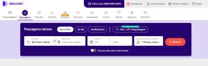 Página de buscas Decolar.com