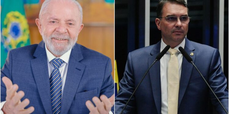 Lula Flávio Bolsonaro