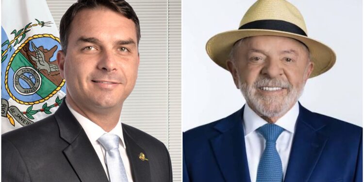 Lula Flávio Bolsonaro