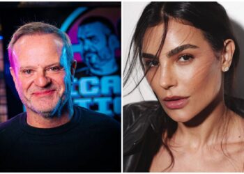 Cinthia Chagas e Rubens Barrichello