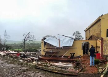 Ciclone causa destruição no Rio Grande do Sul
