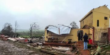 Ciclone causa destruição no Rio Grande do Sul