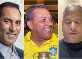 Edmundo, Vanderlei Luxemburgo e Marcelinho Carioca