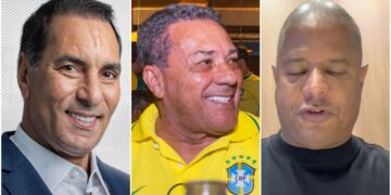 Edmundo, Vanderlei Luxemburgo e Marcelinho Carioca