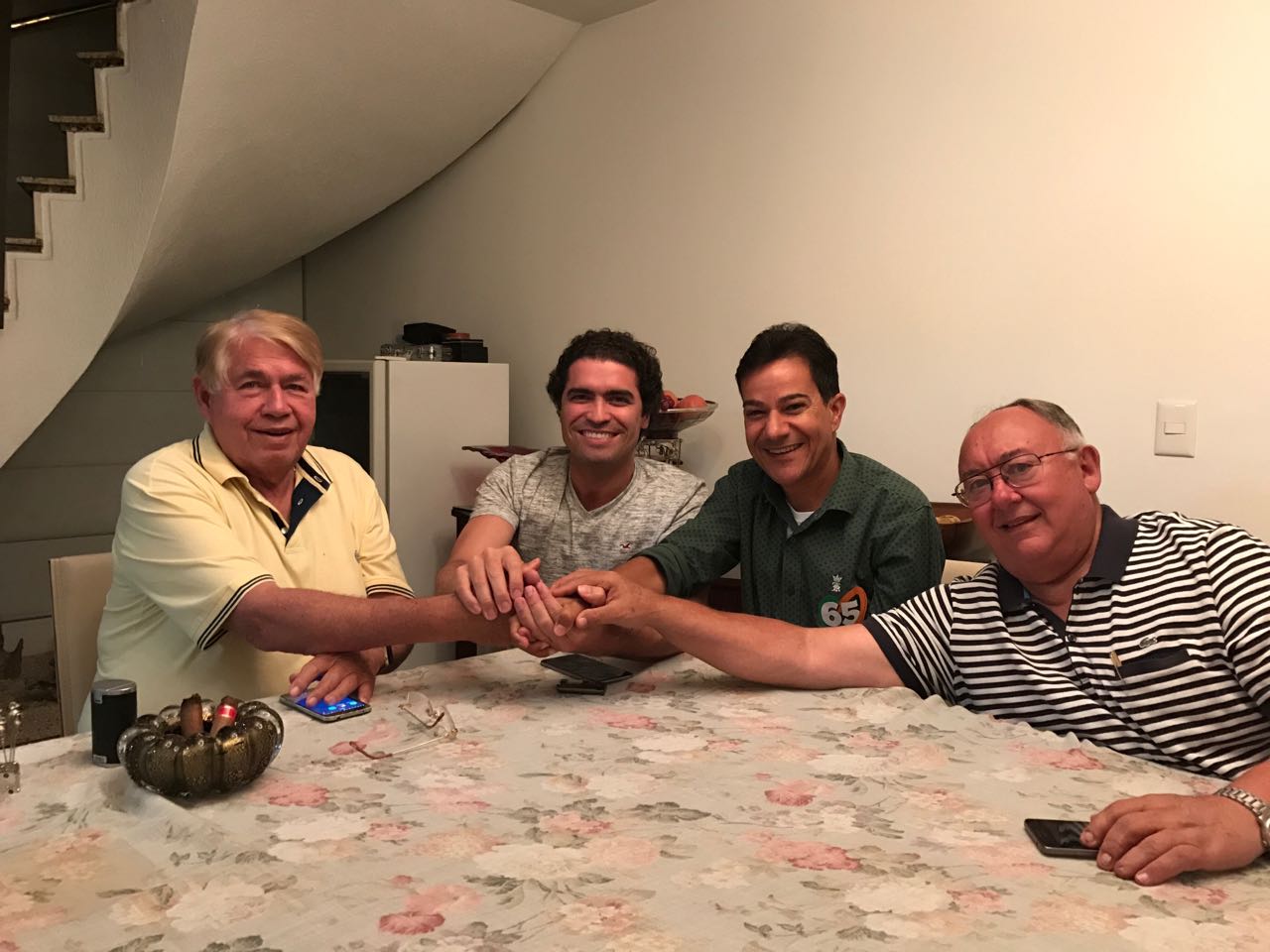 Newtão, Newtinho, Carlin e Teteco (Presidente da Câmara Municipal de Contagem)