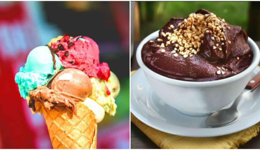 açaí e sorvete