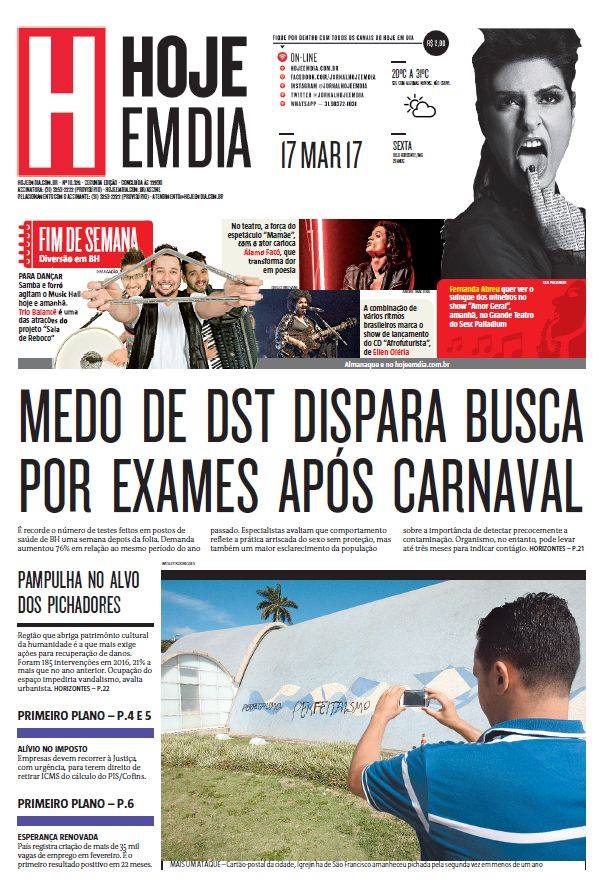 Capas Dos Principais Jornais De Bh Neste Sábado 18 De Março 