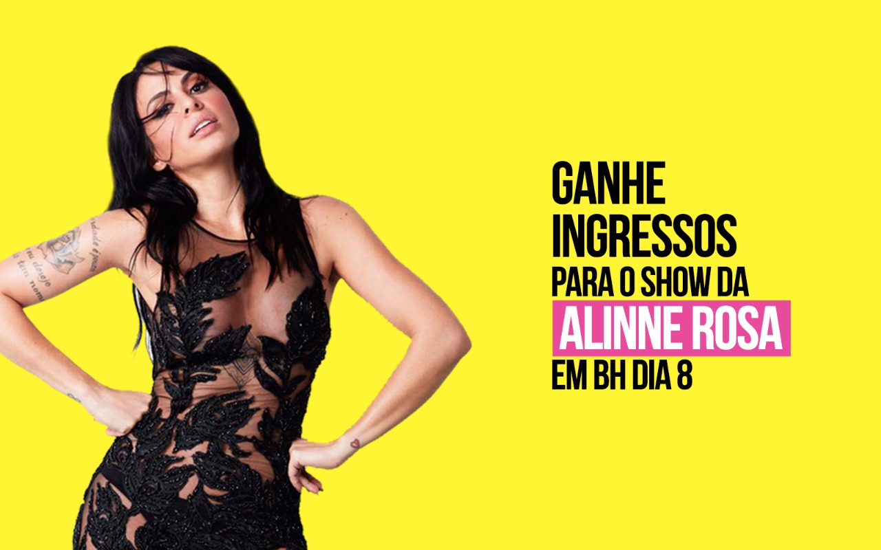 SORTEIO! Concorra a ingressos para o show da Alinne Rosa dia 08 de