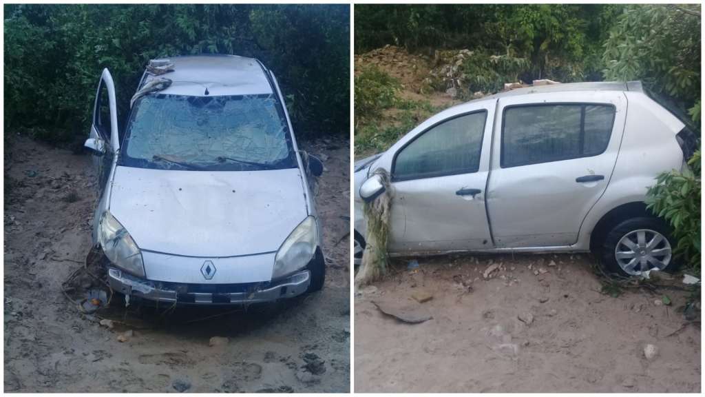 Veículo foi encontrado sem o motorista (PMMG/Divulgação)