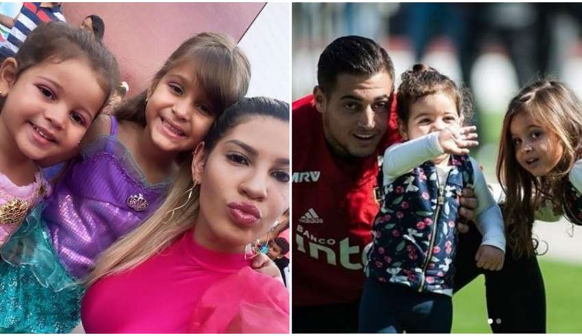 Milena e Jean com filhas