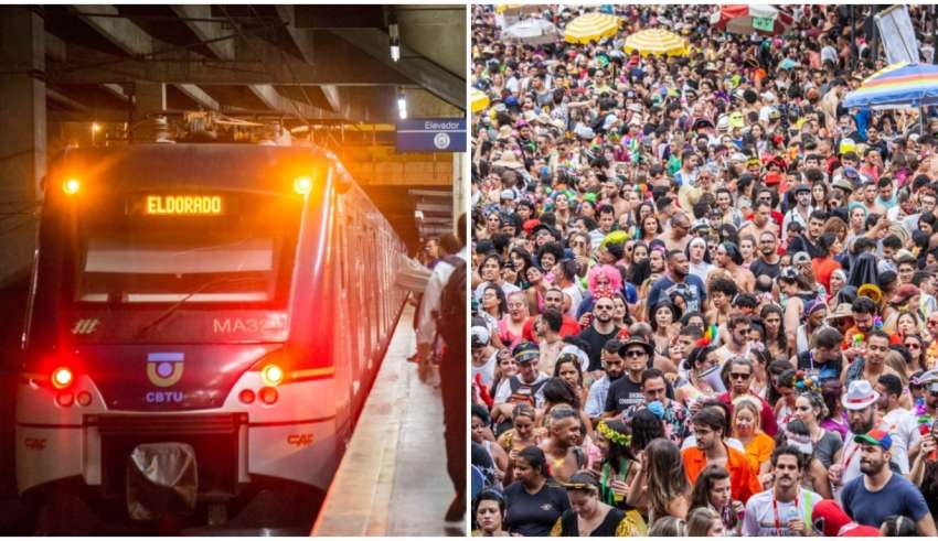 metrô operação carnaval 2020
