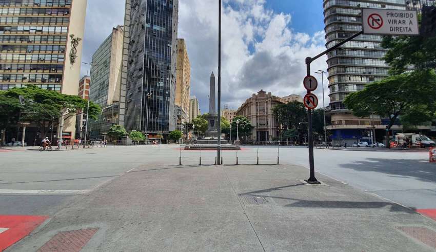praça sete vazia coronavirus