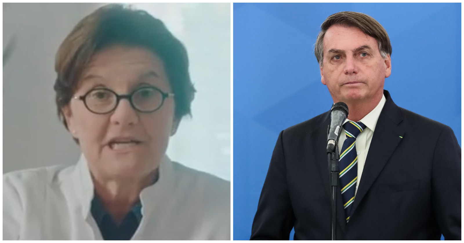 Médica criticou falas recentes do presidente Bolsonaro