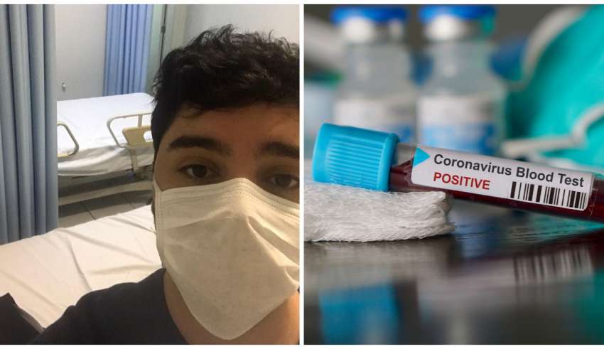 Jovem com coronavírus em BH