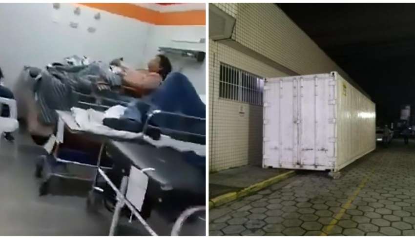Contêiner foi alugado para colocar corpos das vítimas