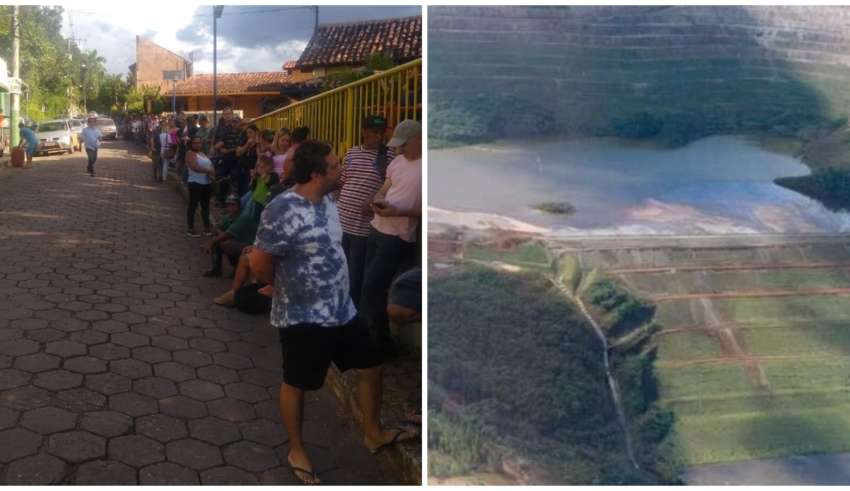 Moradores recebem benefício desde que barragem chegou ao risco iminente de rompimento