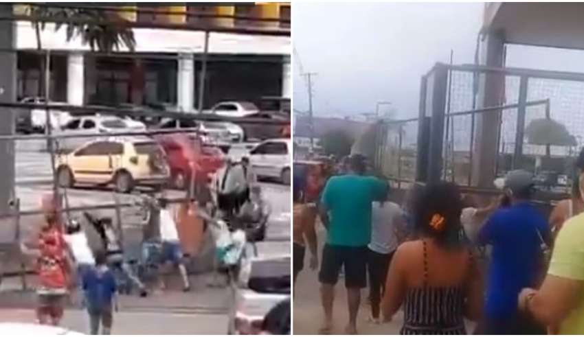 população invade hospital