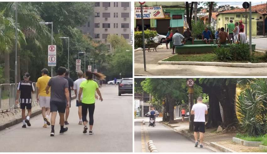 O BHAZ flagrou várias pessoas burlando o isolamento social