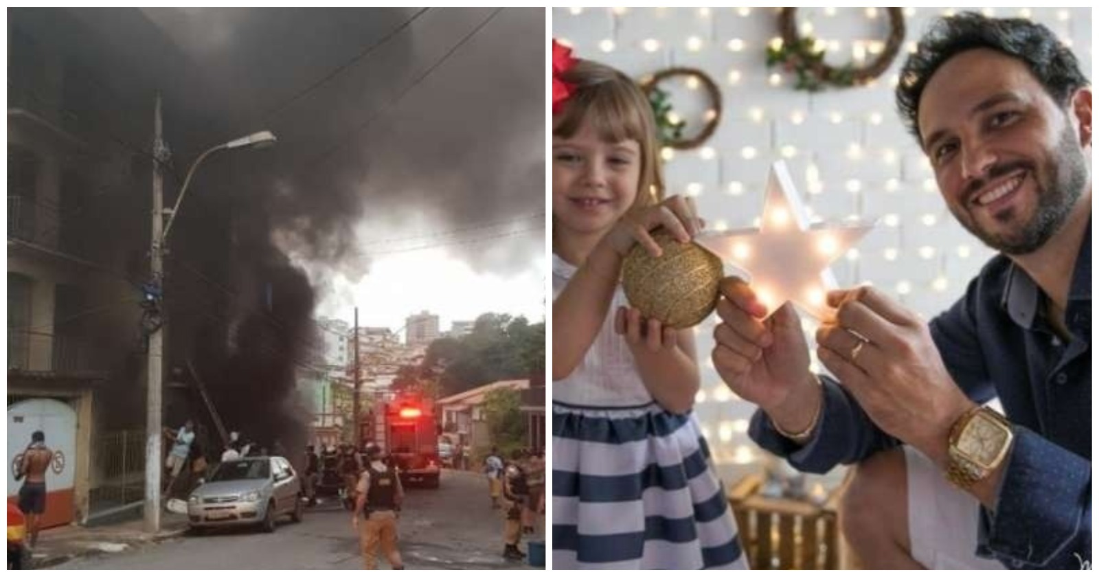 Jornalista e filha morreram no incêndio provocado pelo militar