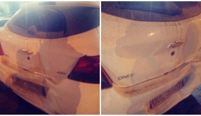 Prefeito bateu no carro do vereador, mas mesmo assim o parlamentar continuou a fuga
