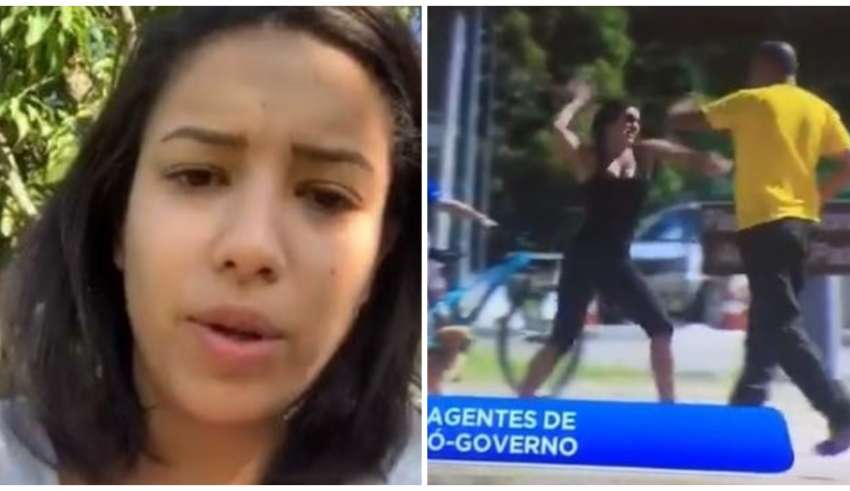 ciclista cuspe intimidada assediada bate bolsonarista