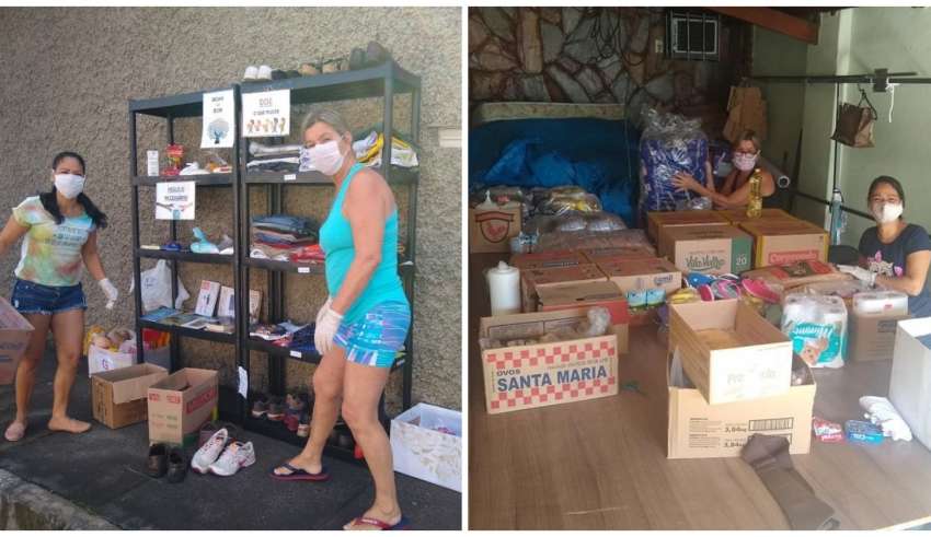 Lojinha Solidária BH doa alimentos e roupas para os necessitados
