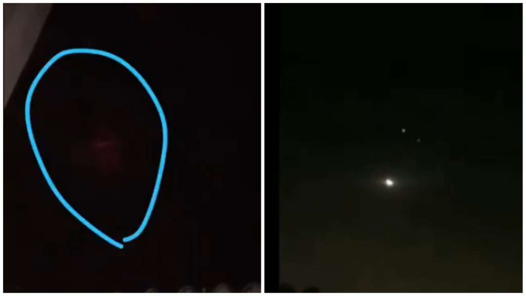 luz no céu
