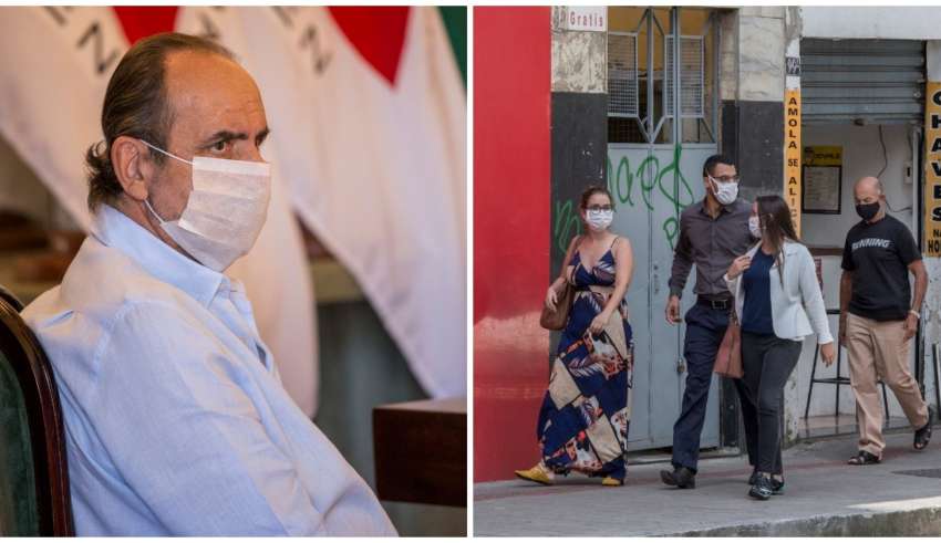 Máscara é utilizada para evitar contaminação pelo novo coronavírus
