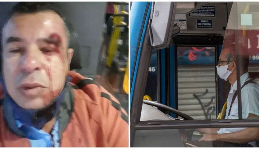 motorista agredido passageiro sem mascara