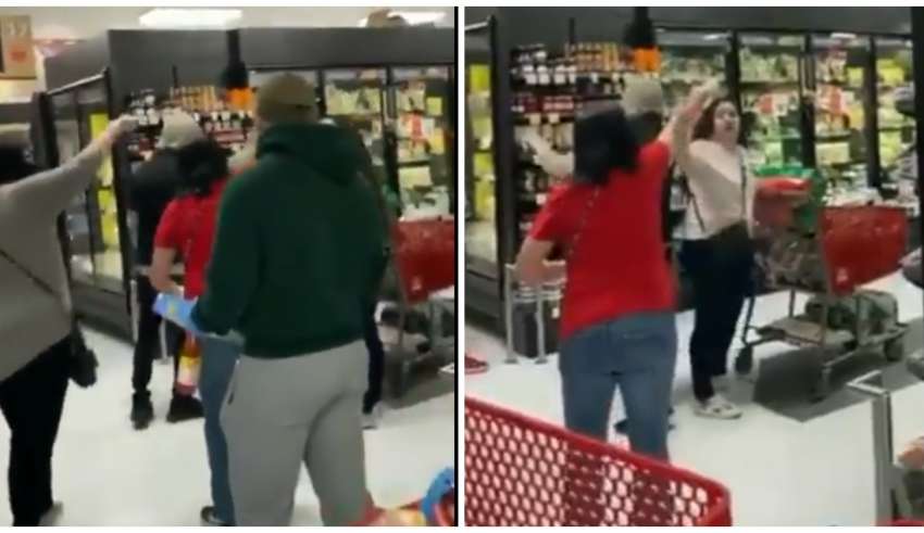 mulher sem mascara expulsa supermercado