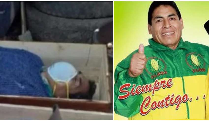 prefeito finge morto