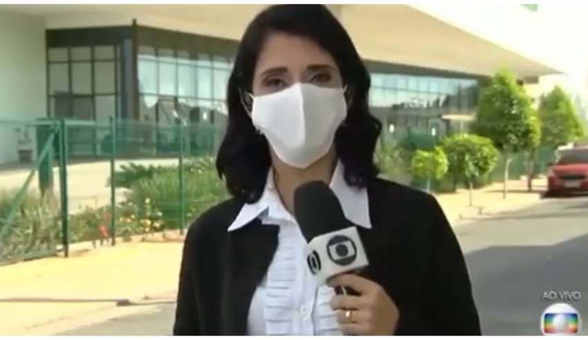 Jornalista teve falta de ar devido ao uso de máscara