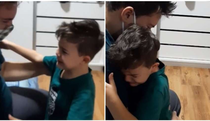 filho reencontra pai