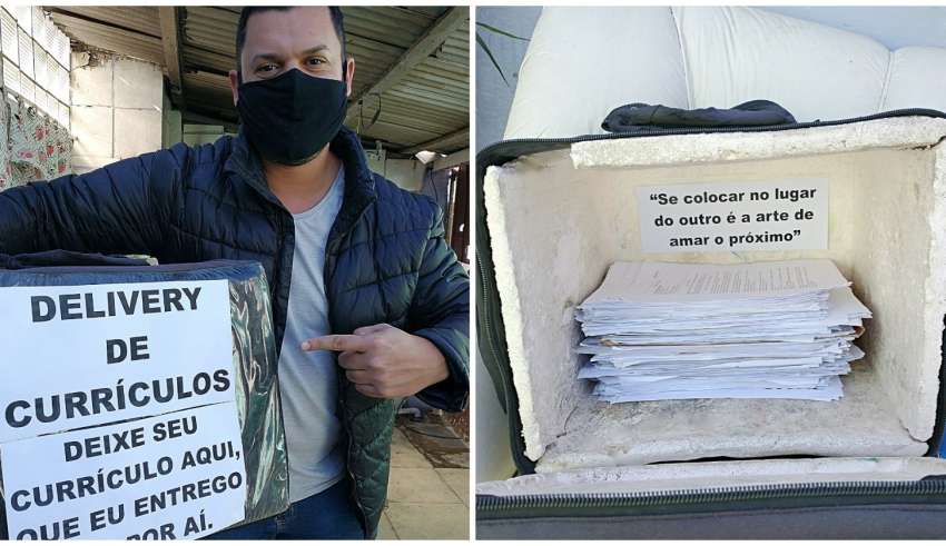homem criar delivery de curriculos