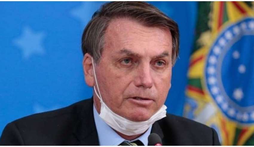 Bolsonaro sem máscara