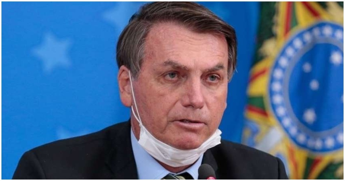 Bolsonaro sem máscara