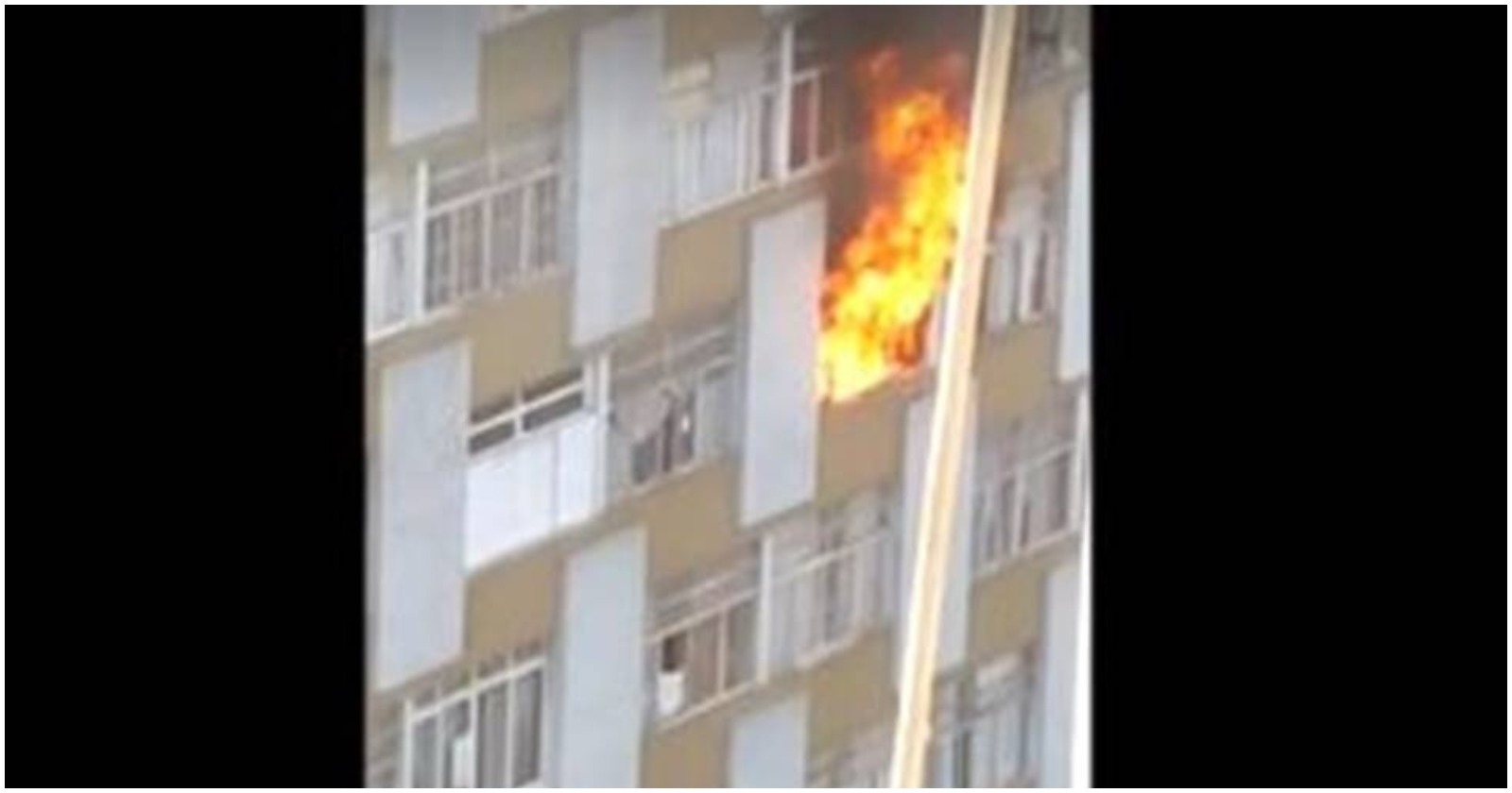 Apartamento pegando fogo