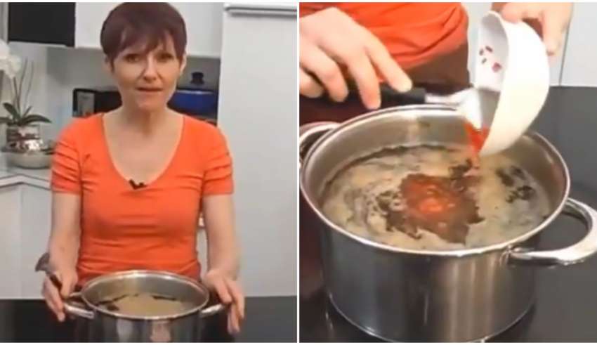 mulher panela cozinha