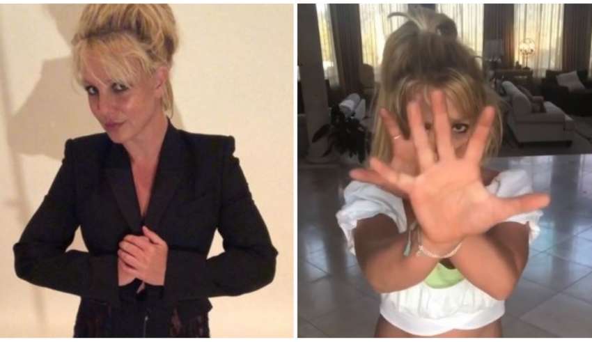 Fotos postadas pela cantora Britney Spears