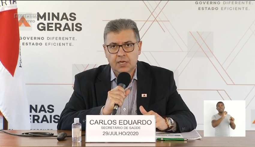 secretário de estado de saúde carlos eduardo amaral coletiva covid