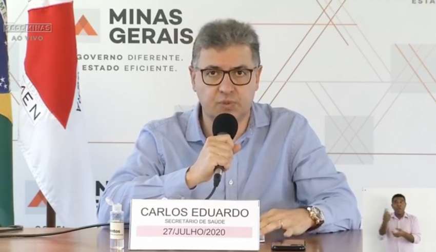 secretário de estado de saúde carlos eduardo amaral coletiva covid