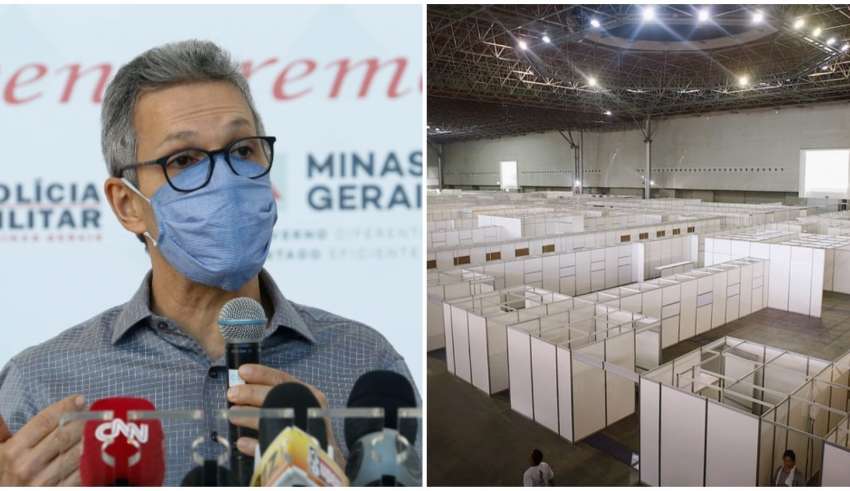 romeu zema governador minas hospital de campanha bh