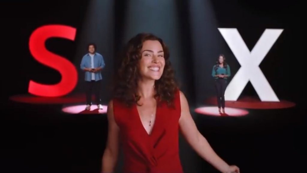 Ana Paula Arósio no comercial do Santander