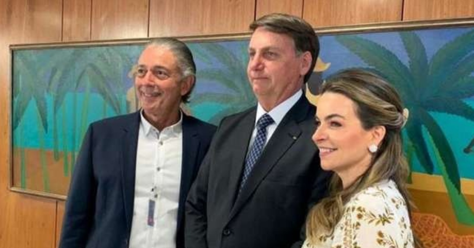 Sócios do Coco Bambu com o presidente Jair Bolsonaro