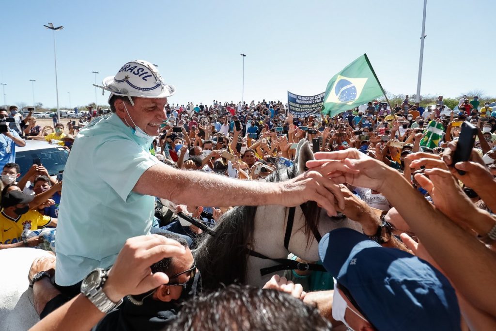 jair bolsonaro Serra da Capivara de São Raimundo Nonato piauí aglomeração sem máscara
